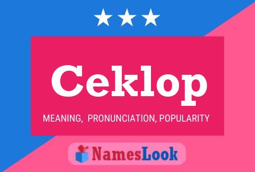 Постер имени Ceklop