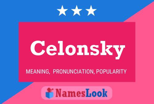 Постер имени Celonsky