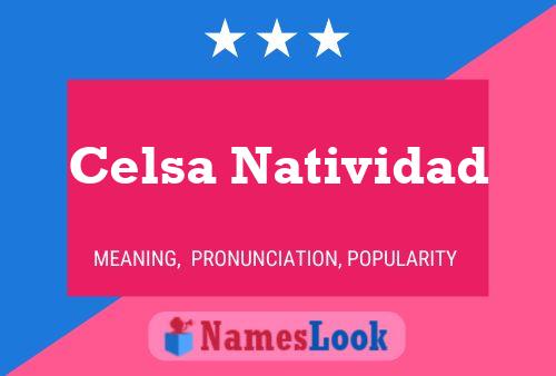 Постер имени Celsa Natividad