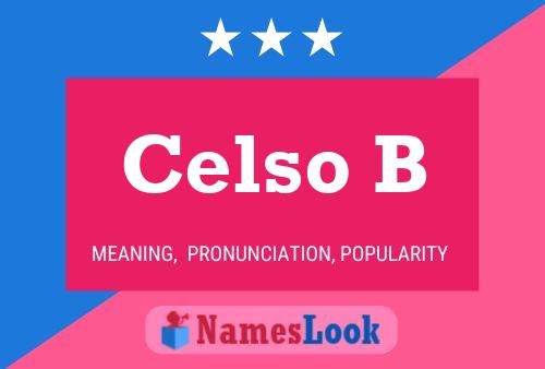 Постер имени Celso B