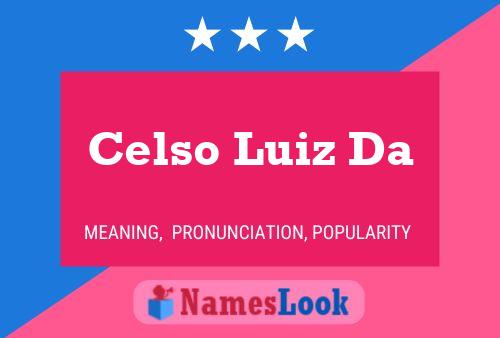 Постер имени Celso Luiz Da