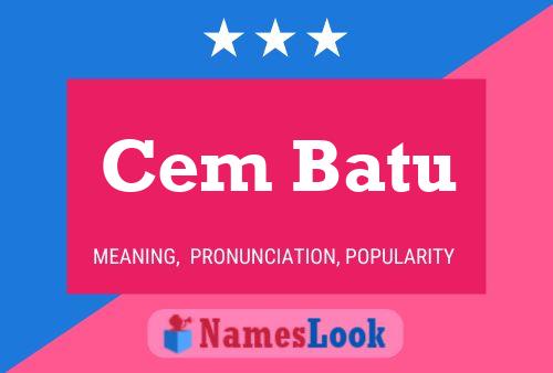 Постер имени Cem Batu