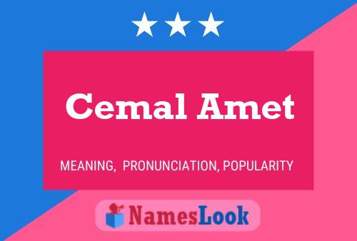 Постер имени Cemal Amet