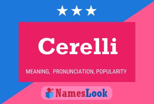 Постер имени Cerelli