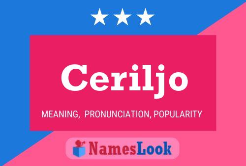 Постер имени Ceriljo