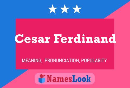 Постер имени Cesar Ferdinand