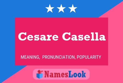 Постер имени Cesare Casella