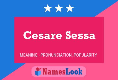 Постер имени Cesare Sessa