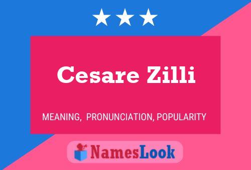 Постер имени Cesare Zilli