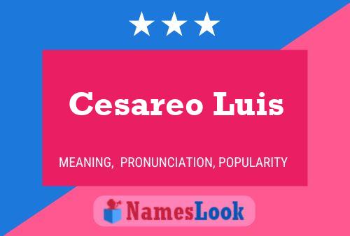 Постер имени Cesareo Luis