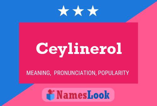 Постер имени Ceylinerol