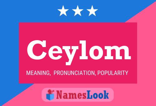 Постер имени Ceylom