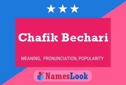 Постер имени Chafik Bechari