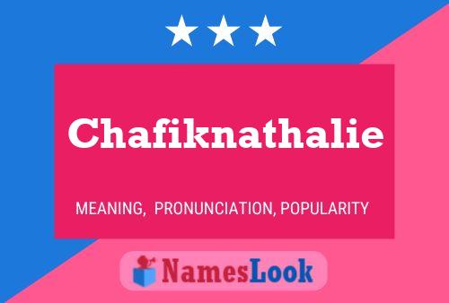 Постер имени Chafiknathalie