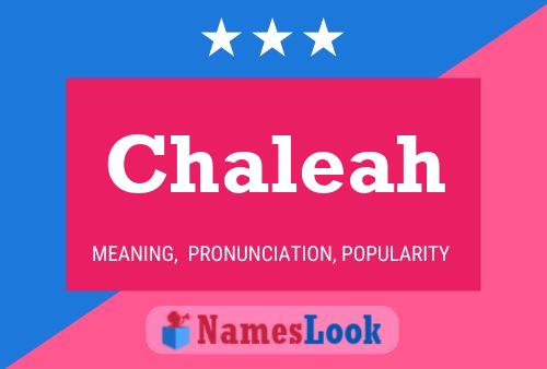 Постер имени Chaleah