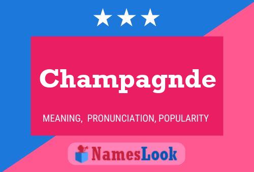 Постер имени Champagnde