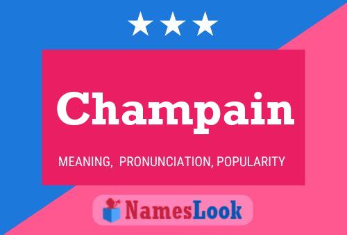 Постер имени Champain