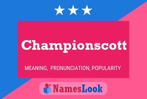 Постер имени Championscott