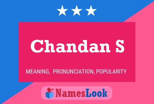 Постер имени Chandan S