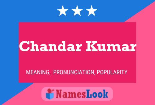 Постер имени Chandar Kumar