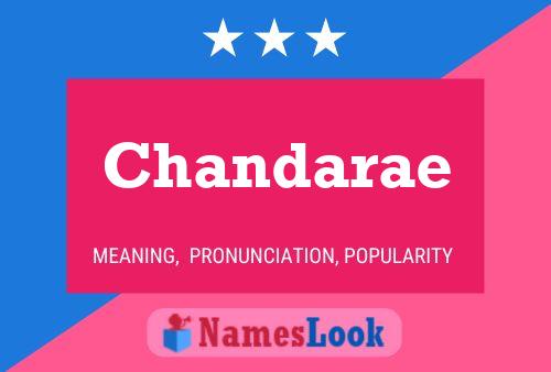 Постер имени Chandarae