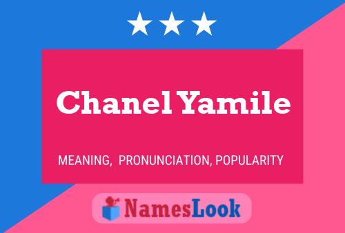 Постер имени Chanel Yamile