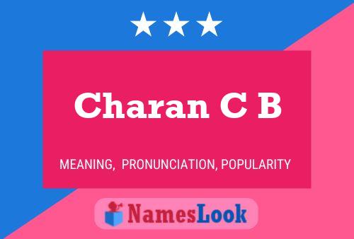 Постер имени Charan C B