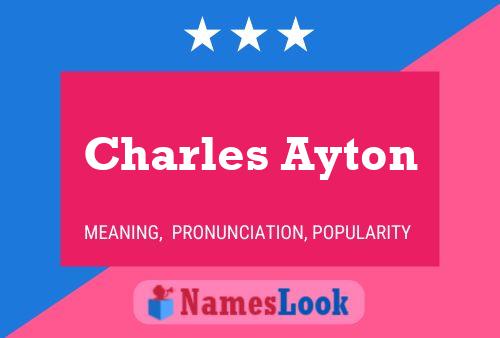 Постер имени Charles Ayton