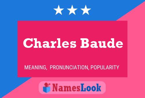 Постер имени Charles Baude