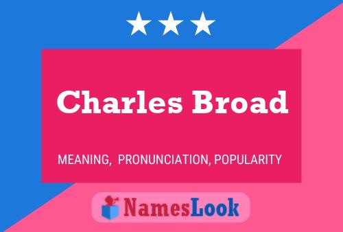 Постер имени Charles Broad