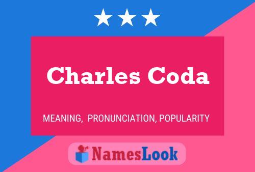 Постер имени Charles Coda