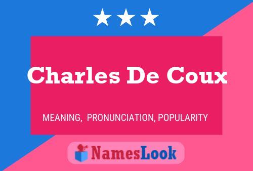 Постер имени Charles De Coux