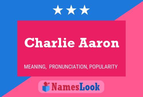 Постер имени Charlie Aaron