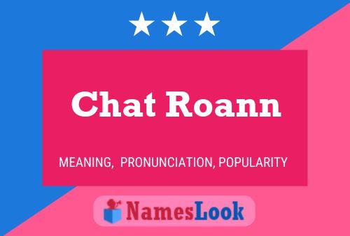 Постер имени Chat Roann