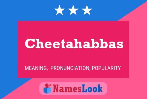 Постер имени Cheetahabbas