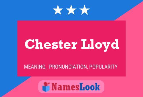 Постер имени Chester Lloyd