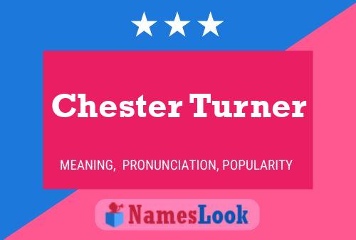 Постер имени Chester Turner