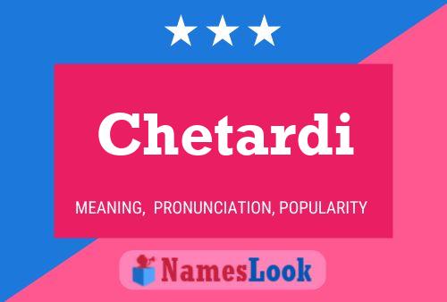 Постер имени Chetardi