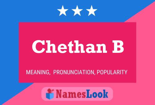 Постер имени Chethan B