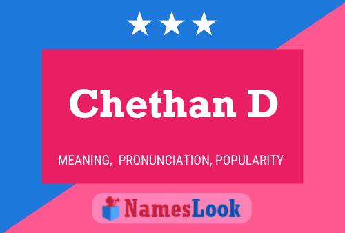 Постер имени Chethan D