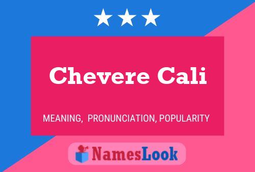 Постер имени Chevere Cali