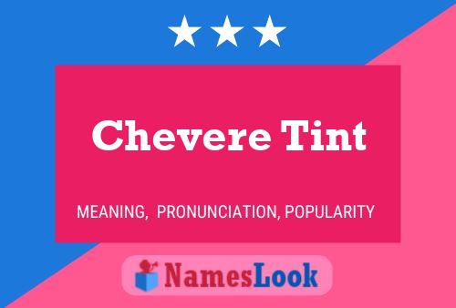 Постер имени Chevere Tint