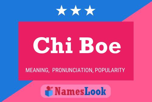 Постер имени Chi Boe