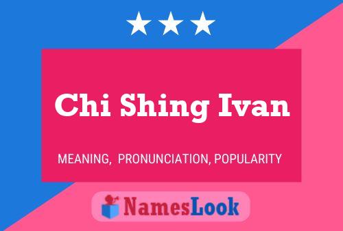 Постер имени Chi Shing Ivan