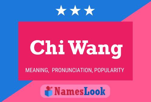 Постер имени Chi Wang