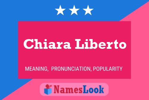 Постер имени Chiara Liberto