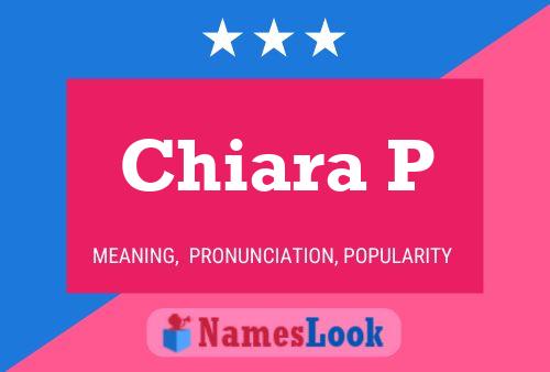 Постер имени Chiara P