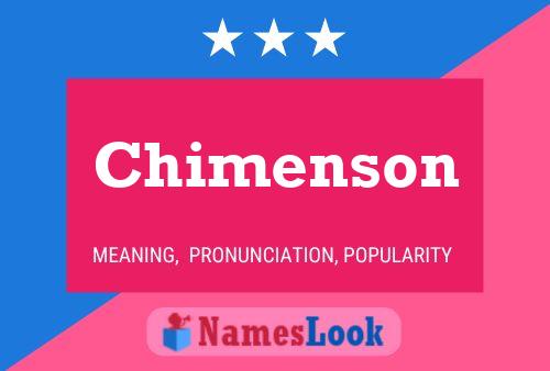 Постер имени Chimenson