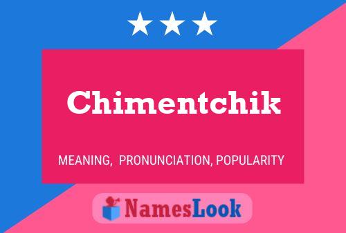 Постер имени Chimentchik