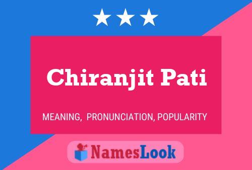 Постер имени Chiranjit Pati